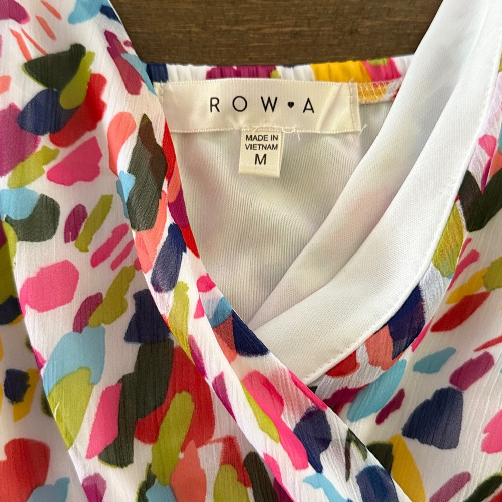 NWT Row-a Colorful Romper - Picture 3 of 3